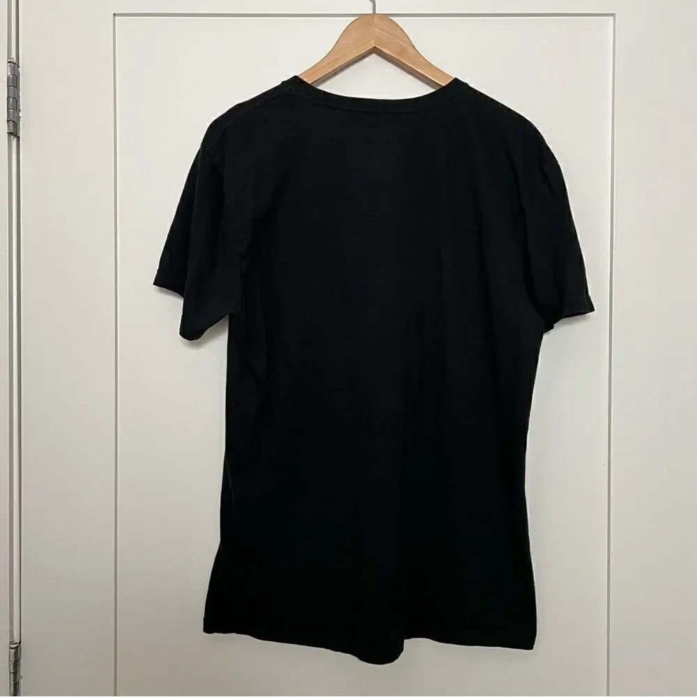 Polo Ralph Lauren T-Shirt Mens Large Black Solid Short Sleeve Logo Preppy Cotton
